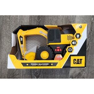 CAT Tough Machines Excavator Toy Funrise Yellow Black Lights and Sound 82399